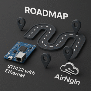 آموزش اتصال به ایرانجین با درگاه شبکه و کابل شبکه و Stm32