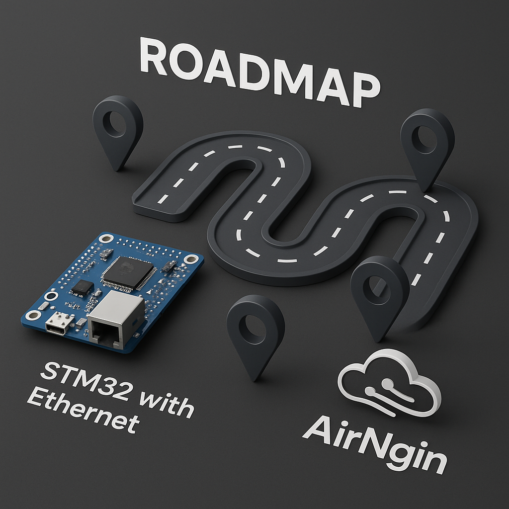 آموزش اتصال به ایرانجین با درگاه شبکه و کابل شبکه و Stm32